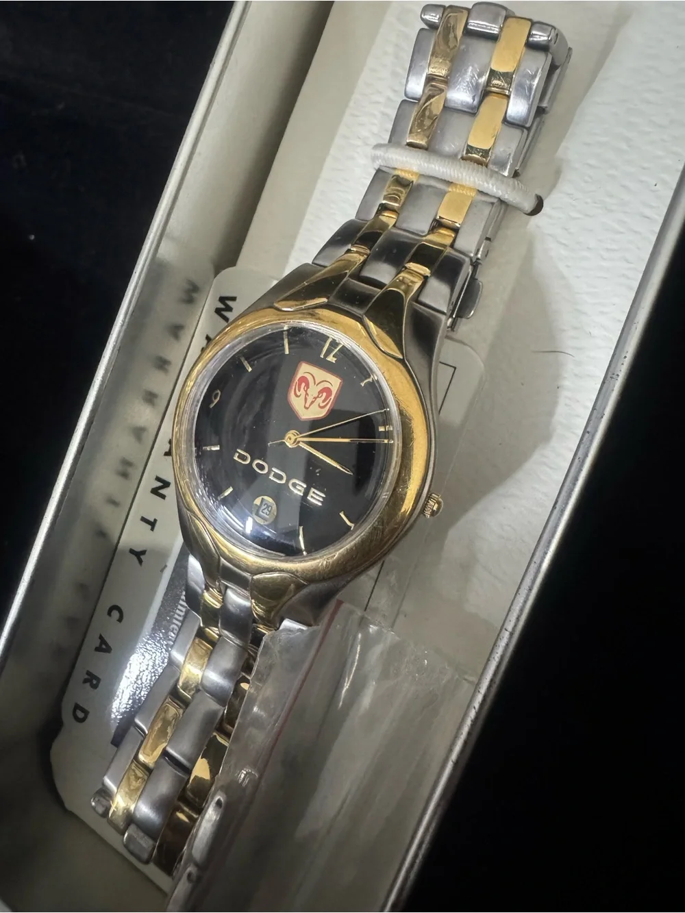Dodge Two-Tone Logo Wristwatch - Gold & Silver